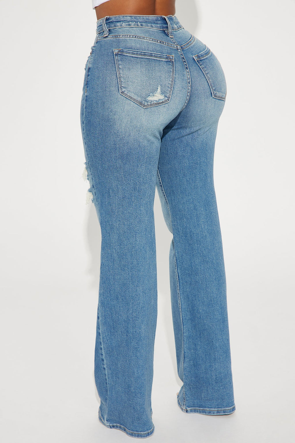 Remi Ripped Stretch Baggy Jeans