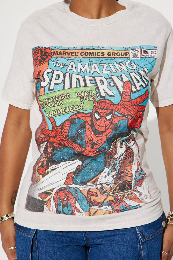 Amazing Spiderman Comic Washed Tee