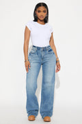 Tall Nova 90's Baby Basic Stretch Wide Leg Jean