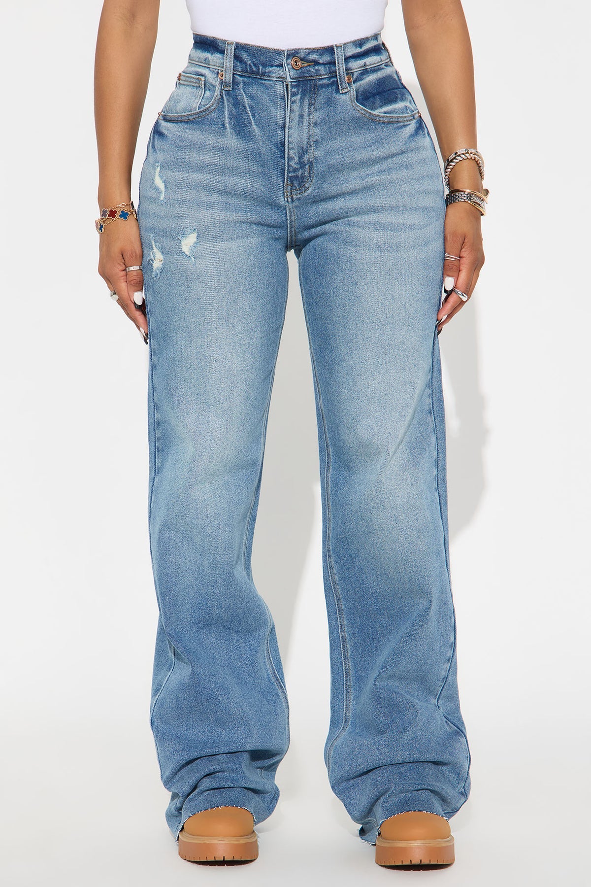 Tall Nova 90's Baby Basic Stretch Wide Leg Jean