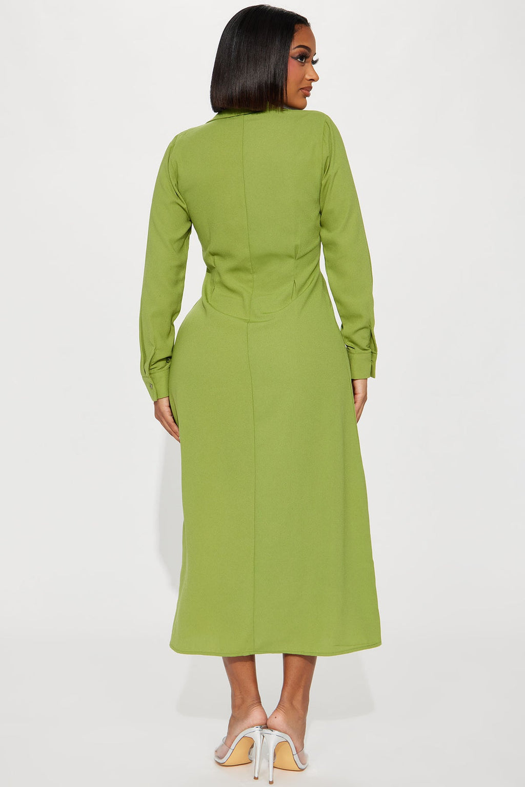 Ophelia Button Down Midi Shirt Dress